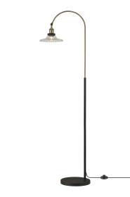 Walter-Antique Brass Floor Lamps Deco Shaded Floor Lamps